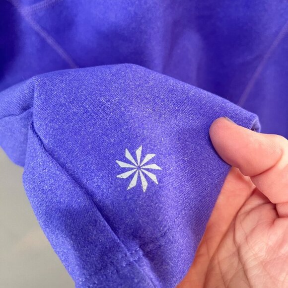 Athleta Purple Double Cross-Back Tank Top S - Picture 2 of 5